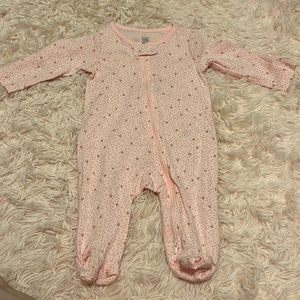 Pink heart and polka dot pajamas